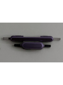 Set 2 botones purpura para Cubot P80 calidad premium