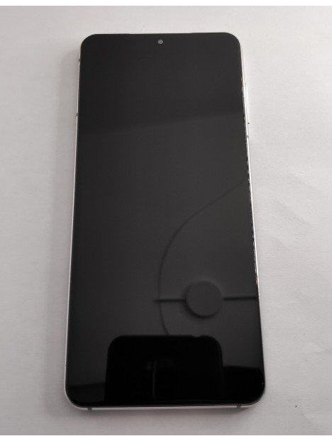 Pantalla TFT para Samsung Galaxy S21 SM-G991 mas tactil negro mas marco plata compatible