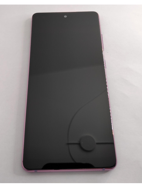 Pantalla TFT para Samsung Galaxy S20 FE 4G SM-G780 S20 FE 5G SM-G781 mas tactil negro mas marco purpura compatible