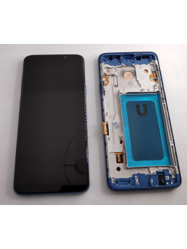 Pantalla TFT para Samsung Galaxy S9 PLUS SM-G965F mas tactil negro mas marco azul compatible