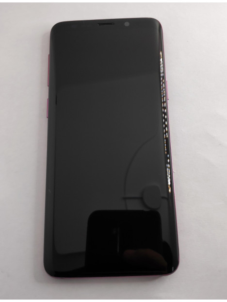 Pantalla oled para Samsung Galaxy S9 SM-G960F mas tactil negro mas marco purpura calidad premium
