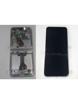 Pantalla lcd para Samsung Galaxy Z Flip 5 5G SM-F731B GH82-31828C mas tactil negro mas marco lavanda Service Pack