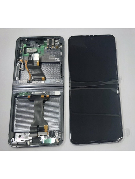 Pantalla lcd para Samsung Galaxy Z Flip 5 5G SM-F731B GH82-31828A mas tactil negro mas marco negro Service Pack
