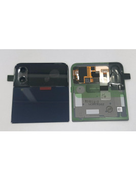 Tapa trasera o tapa bateria negra para Samsung Galaxy Z Flip 4 SM-F721 GH97-27947E GH97-28046E mas pantalla lcd Ser