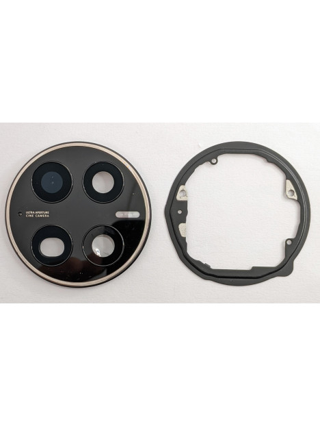 Cubierta camara negra para Huawei Mate 50 Pro mas cristal camara calidad premium