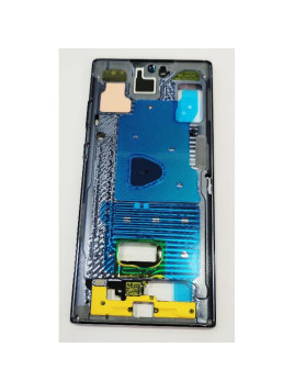 Carcasa o marco central azul oscuro para Samsung Galaxy Note 10 Plus GH96-12860A Service Pack