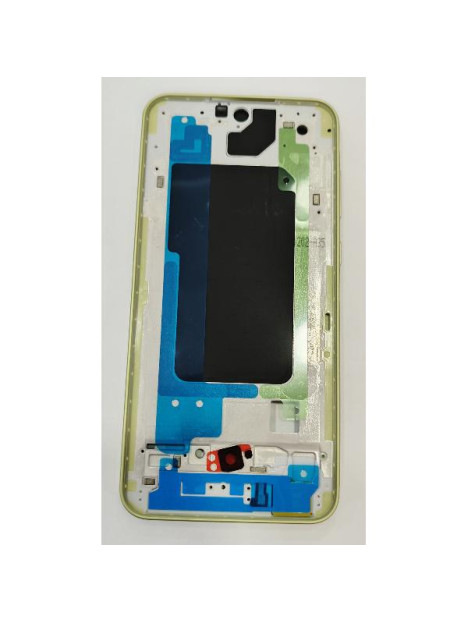Carcasa o marco central amarillo para Samsung Galaxy A35 5G SM-A356 GH82-34225D Service Pack