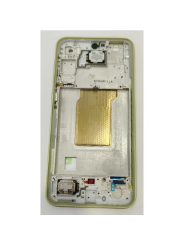 Carcasa o marco central amarillo para Samsung Galaxy A35 5G SM-A356 GH82-34225D Service Pack