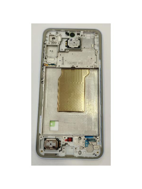Carcasa o marco central azul para Samsung Galaxy A35 5G SM-A356B GH82-34225B Service Pack