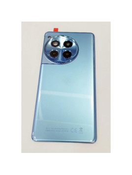 Tapa trasera o tapa bateria azul para Oneplus 12R 5G con lente de camara