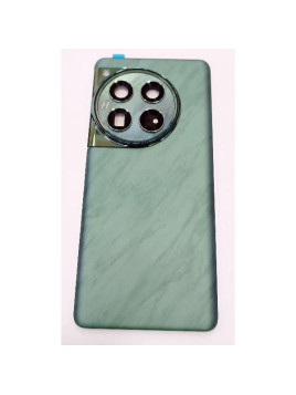 Tapa trasera o tapa bateria verde para Oneplus 12 5G con lente de camara