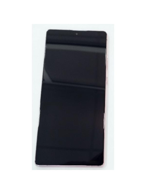 Pantalla lcd Oled para Samsung Galaxy Note 20 mas tactil negro con marco dorado