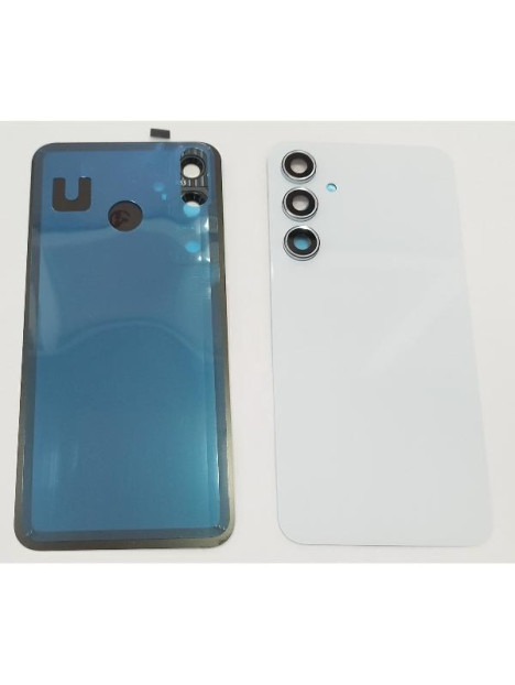 Tapa trasera o tapa bateria blanca para Samsung Galaxy A55 A556 con lente de camara