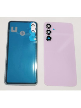 Tapa trasera o tapa bateria morada para Samsung Galaxy A35 con lente de camara