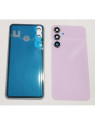 Tapa trasera o tapa bateria morada para Samsung Galaxy A35 con lente de camara