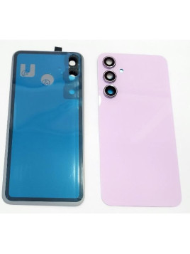 Tapa trasera o tapa bateria morada para Samsung Galaxy A55 A556 con lente de camara