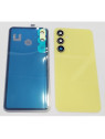Tapa trasera o tapa bateria amarilla para Samsung Galaxy A35 con lente de camara