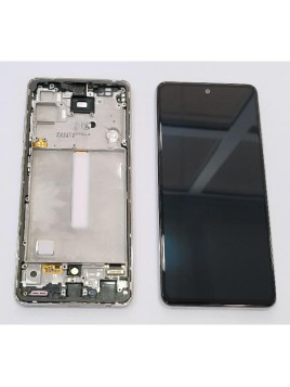 Pantalla lcd para Samsung Galaxy A52 4G 5G SM-A525F A526F con marco blanco GH82-25524D GH82-25526D Service Pack