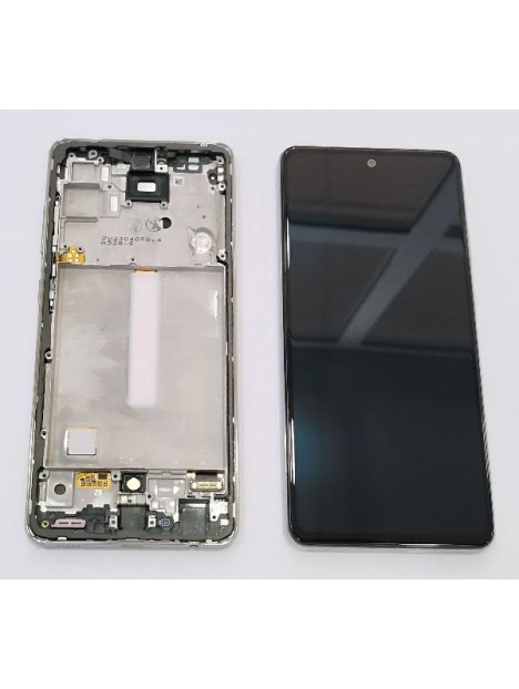 Pantalla lcd para Samsung Galaxy A52 4G 5G SM-A525F A526F con marco blanco GH82-25524D GH82-25526D Service Pack