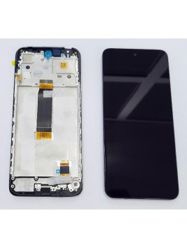 Pantalla lcd para Xiaomi Redmi 12 4G mas tactil negro mas carcasa frontal 560002M19A00 Service Pack