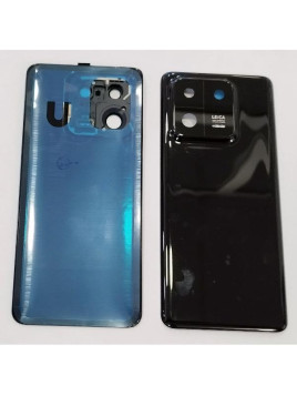 Tapa trasera o tapa bateria negra sin logo para Xiaomi 13 Pro con lente de camara