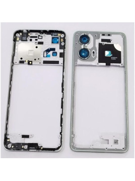 Carcasa o marco central verde para Motorola Moto G24 4G