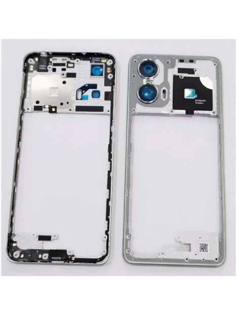 Carcasa o marco central verde para Motorola Moto G24 4G