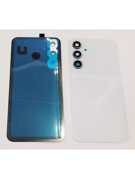 Tapa trasera o tapa bateria blanca para Samsung Galaxy A35 con lente de camara