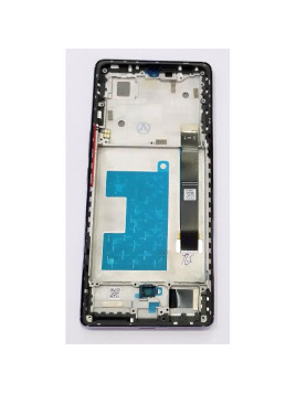 Pantalla lcd para Blackview A200 Pro mas tactil negro con marco morado calidad premium