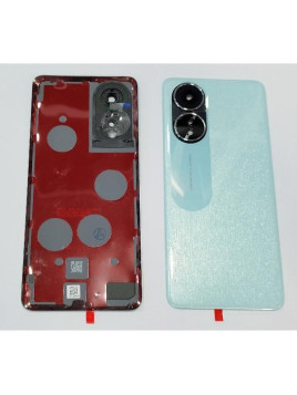 Tapa trasera o tapa bateria verde para OPPO A58 4G CPH2577 con lente de camara