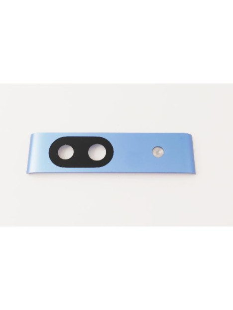 Lente de camara para Google Pixel 8A 5G con marco azul calidad premium