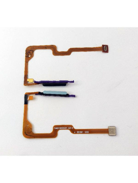 Boton home azul claro para Huawei Honor X7B calidad premium