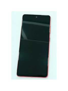 Pantalla lcd para Samsung Galaxy S20 FE 5G G781F S20 FE 4G G780F mas tactil negro con marco rojo calidad premium