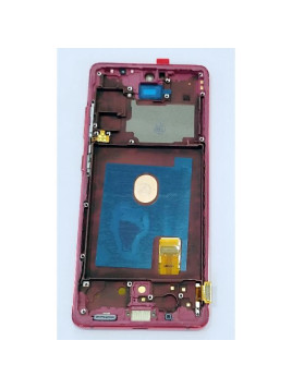 Pantalla lcd para Samsung Galaxy S20 FE 5G G781F S20 FE 4G G780F mas tactil negro con marco rojo calidad premium