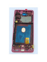 Pantalla lcd para Samsung Galaxy S20 FE 5G G781F S20 FE 4G G780F mas tactil negro con marco rojo calidad premium
