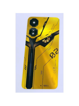 Tapa trasera o tapa bateria amarilla para ZTE Nubia Neo 2 5G con lente de camara