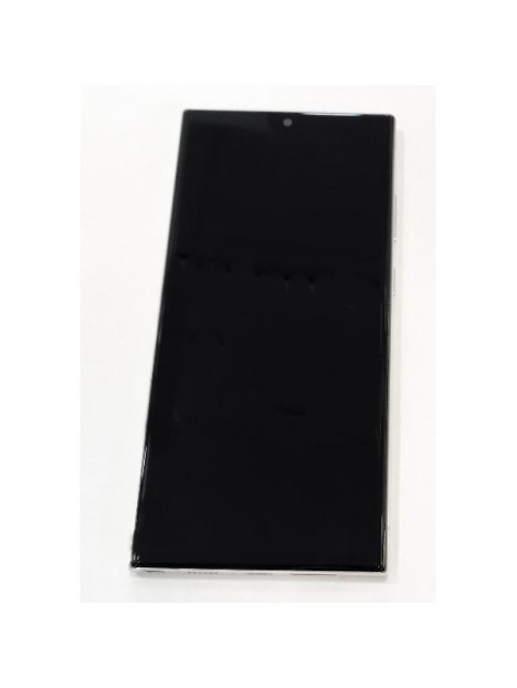 Pantalla TFT para Samsung Galaxy S23 Ultra S918B mas tactil negro con marco dorado compatible