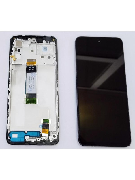 Pantalla lcd para Xiaomi Redmi 12 Xiaomi Redmi 12 5G Xiaomi Poco M6 Pro 5G mas tactil negro con marco negro compati