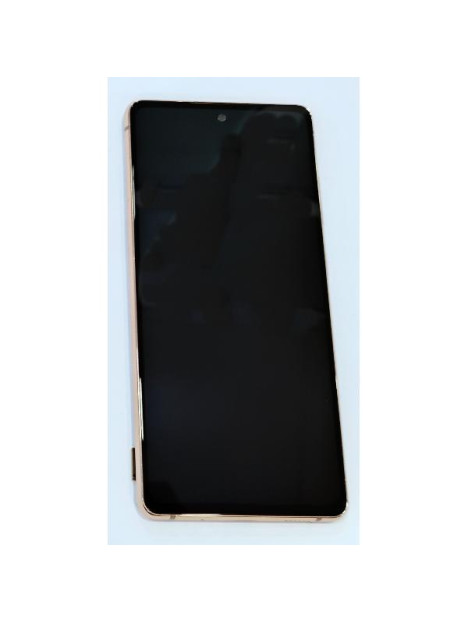 Pantalla lcd para Samsung Galaxy S20 FE 5G G781F S20 FE 4G G780F mas tactil negro con marco naranja calidad premium