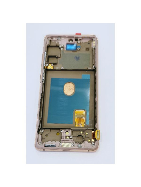 Pantalla lcd para Samsung Galaxy S20 FE 5G G781F S20 FE 4G G780F mas tactil negro con marco naranja calidad premium