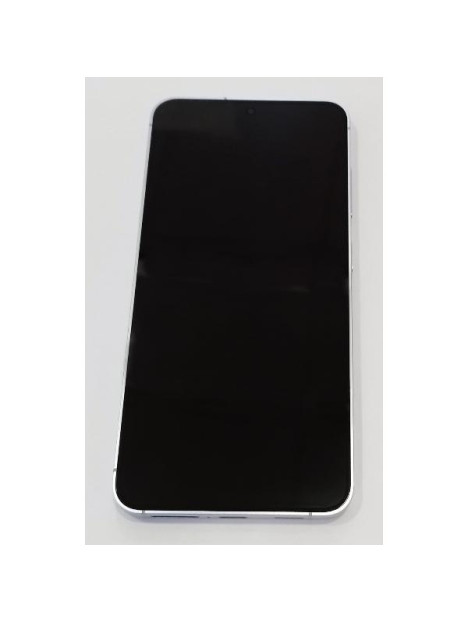 Pantalla lcd para Samsung Galaxy S24 S921 mas tactil negro con marco verde claro calidad premium