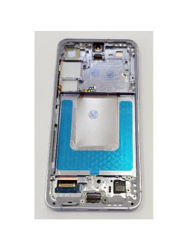 Pantalla lcd para Samsung Galaxy S24 S921 mas tactil negro con marco verde claro calidad premium