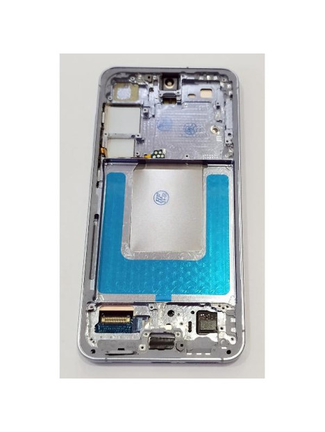 Pantalla lcd para Samsung Galaxy S24 S921 mas tactil negro con marco verde claro calidad premium