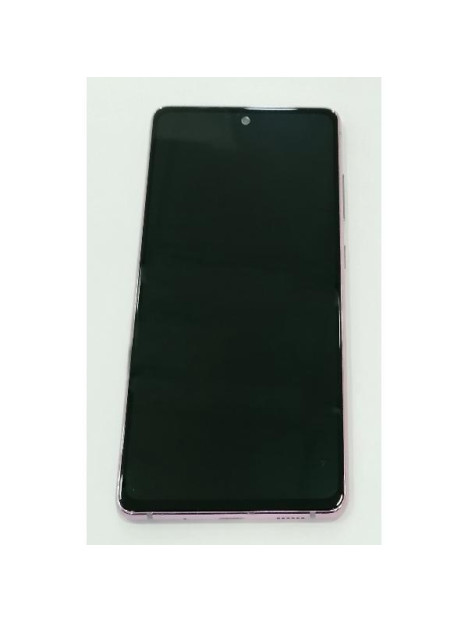 Pantalla lcd para Samsung Galaxy S20 FE 5G G781F S20 FE 4G G780F mas tactil negro con marco morado calidad premium
