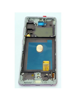 Pantalla lcd para Samsung Galaxy S20 FE 5G G781F S20 FE 4G G780F mas tactil negro con marco morado calidad premium