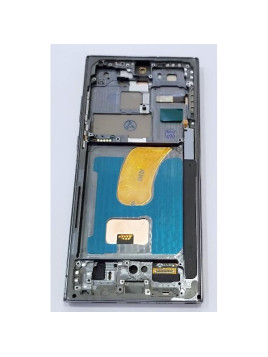 Pantalla TFT para Samsung Galaxy S23 Ultra S918B mas tactil negro con marco verde compatible