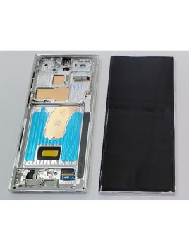 Pantalla lcd para Samsung Galaxy S23 Ultra S918B mas tactil negro con marco plata calidad premium