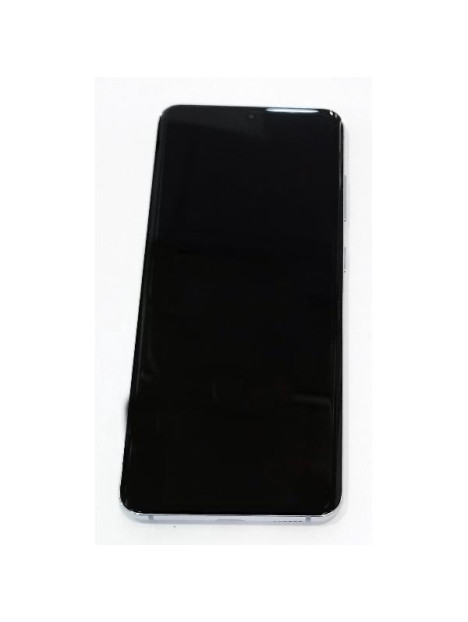 Pantalla lcd para Samsung Galaxy S20 G980F mas tactil negro con marco azul calidad premium