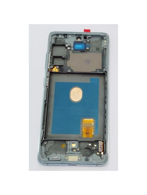 Pantalla lcd para Samsung Galaxy S20 FE 5G G781F S20 FE 4G G780F mas tactil negro con marco verde calidad premium