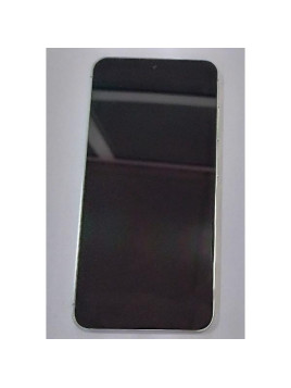 Pantalla lcd para Samsung Galaxy S24 S921 mas tactil negro con marco verde calidad premium